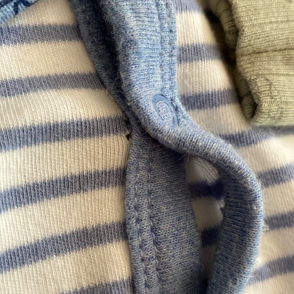 0-3M Rabbit + Bear Sleep and Play Footies Sleepers - Picture 4 of 7